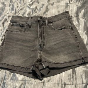 Grey jeans shorts